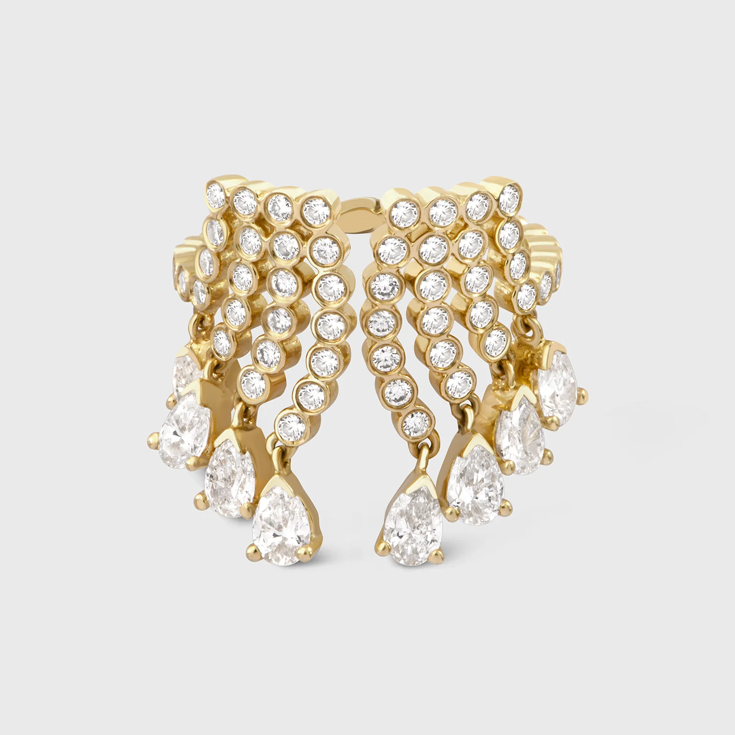 Yellow Gold Cascade Ring