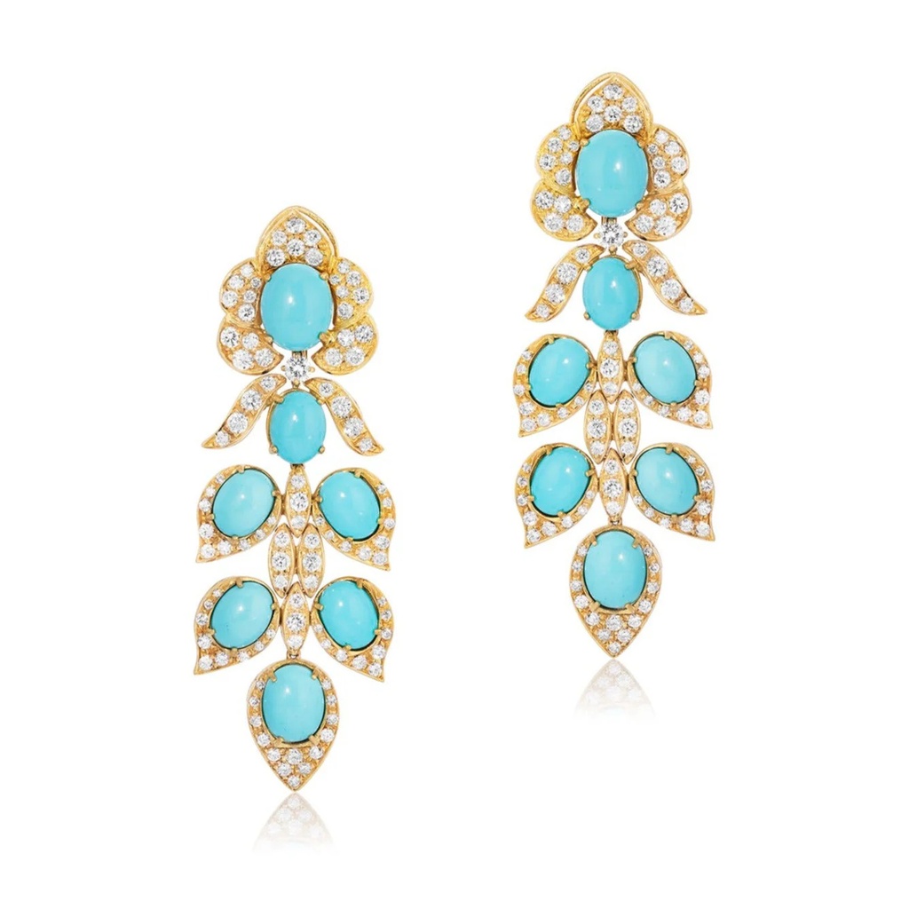 Yellow Gold Dania Dangling Earrings