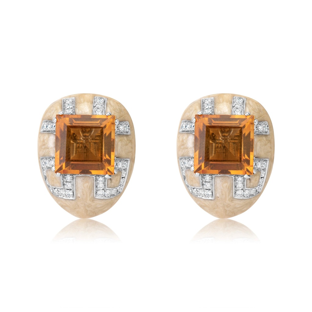 Yellow Gold Diana Earrings