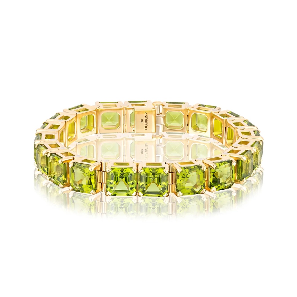 Yellow Gold Elettra Peridot Bracelet