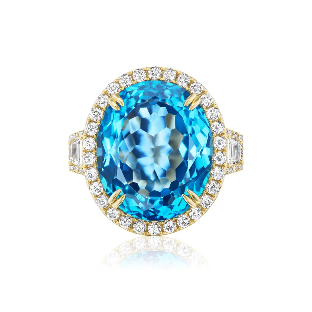 Yellow Gold Elettra Topaz Ring