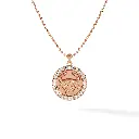 Taurus Zodiac Pendant - Pave Diamond