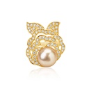 Yellow Gold Golden Pearl Ring Yellow Gold