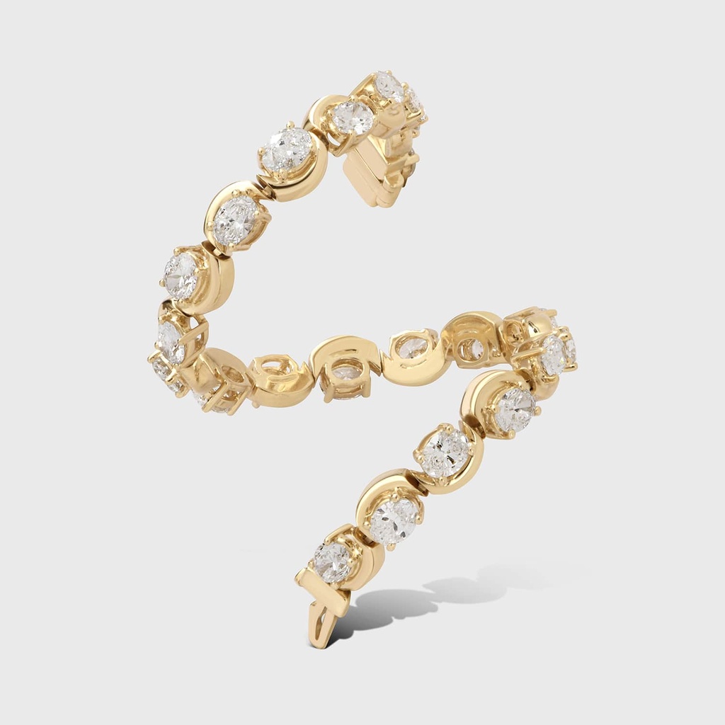 Yellow Gold La Vague Bracelet
