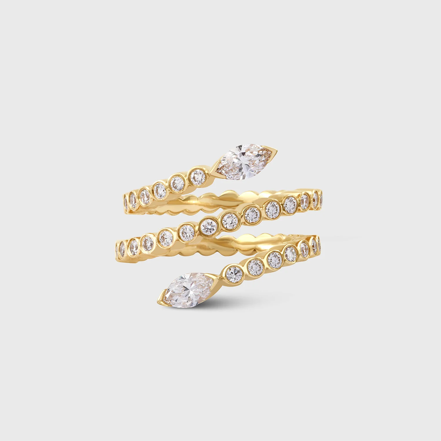 Yellow Gold Little Violet Ring