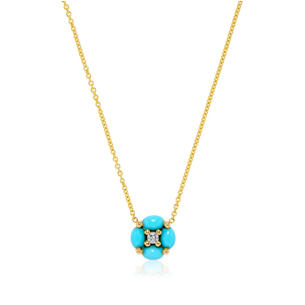 Yellow Gold Oceano Flora Pendant