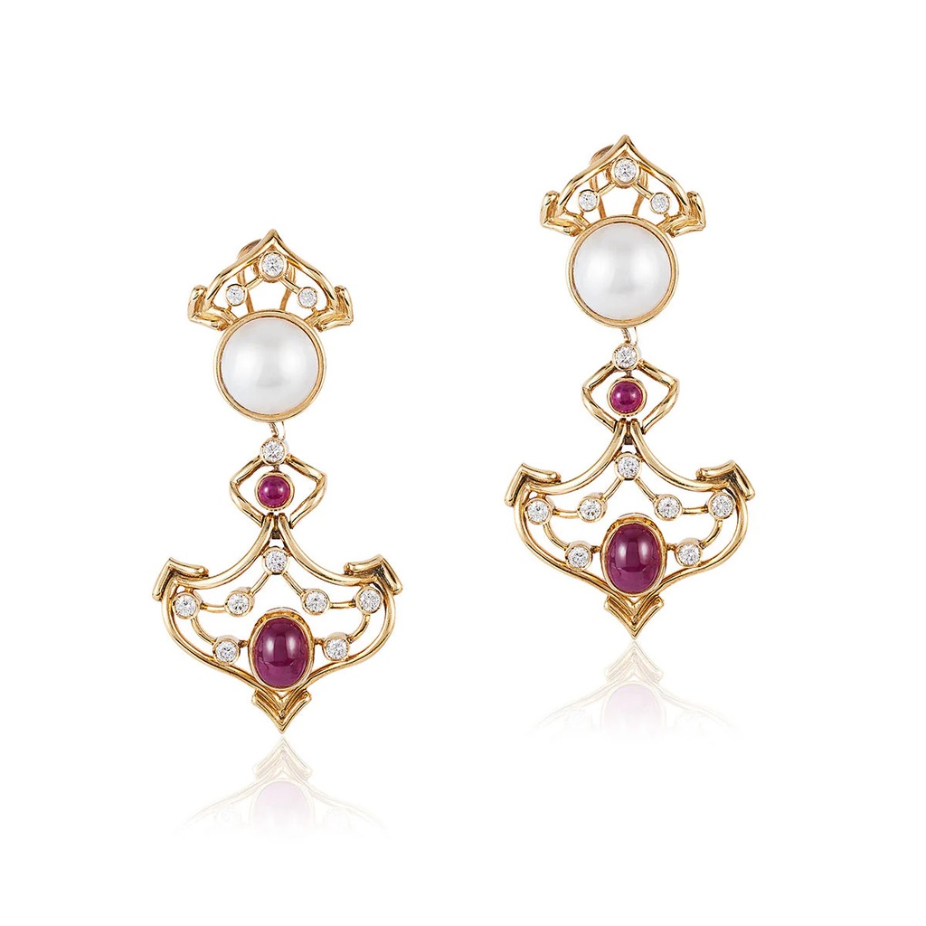 Yellow Gold Princessa Gold Drop Earrings