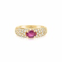 Yellow Gold Ruby Engagement Ring Yellow Gold