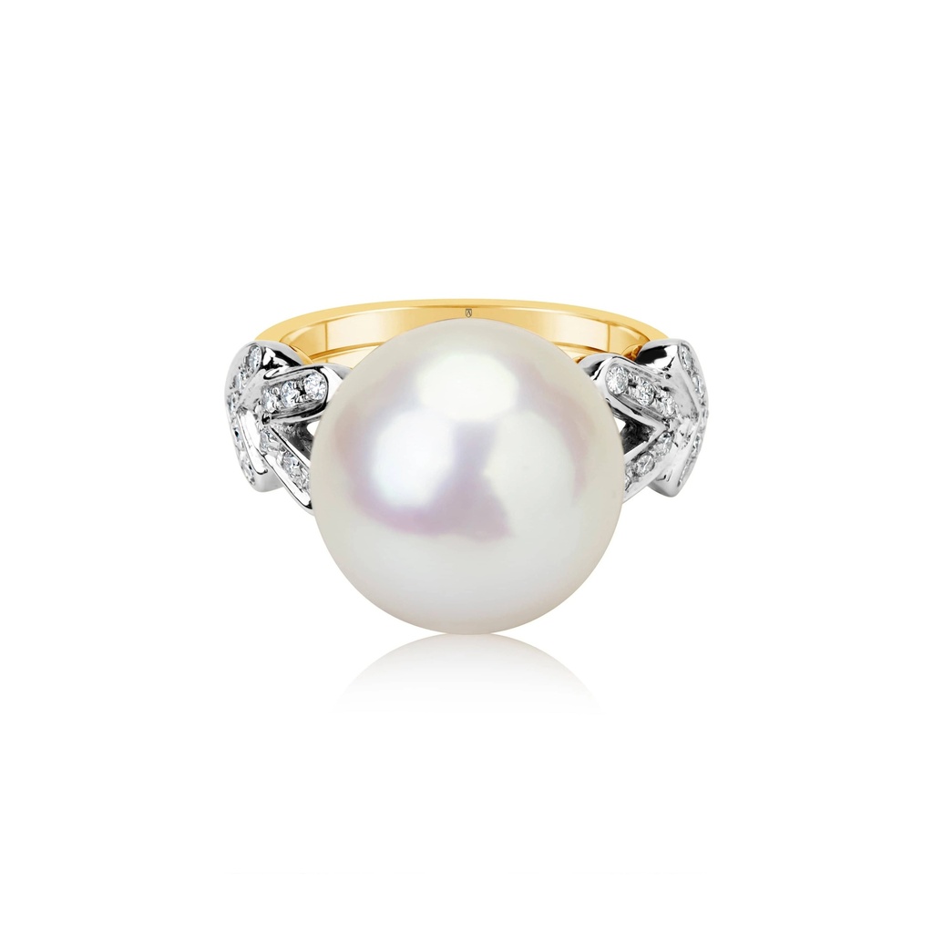 Yellow Gold South Sea Pearl Ring