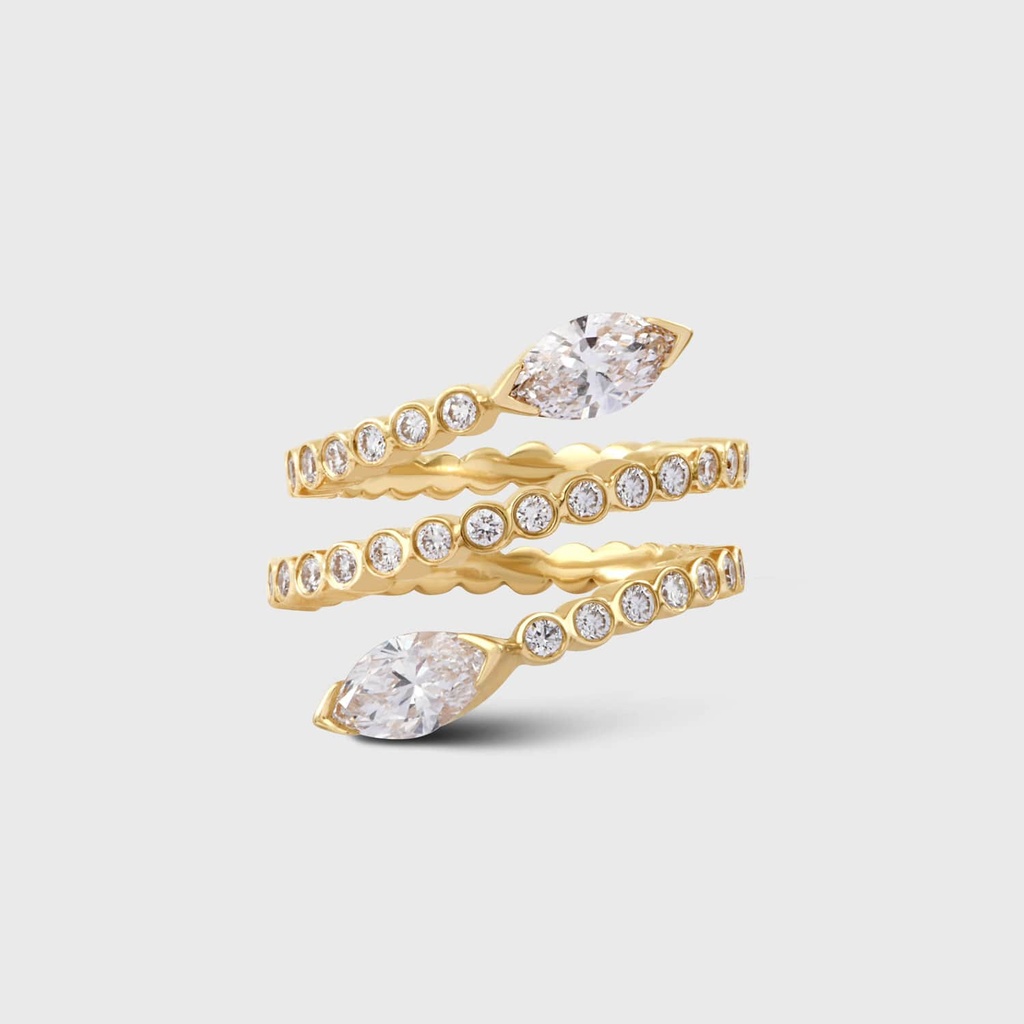 Yellow Gold Violet Ring