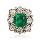 Yellow Gold Zambian Emerald Ring