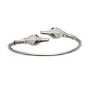 Caresse de Croco Double Head Flex Diamond Bracelet - White Gold