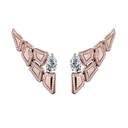 Skin 5 Elements Light Pavé Diamond Earrings - Rose Gold