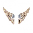 Skin 5 Elements Light Pave Diamond Earrings - Yellow Gold