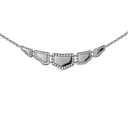 Skin 5 Elements Light Pavé Diamond Necklace - White Gold
