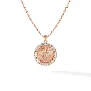 Virgo Zodiac Pendant - Pave Diamond