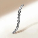 Spike Large 3 Row Light Pave Diamond Bracelet - White Gold