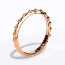 Spike Signature Light Pave Diamond Bracelet - Rose Gold