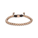 Shamballa Jewels Rose Gold Diamond 4mm Non-Braided Bead Bracelet