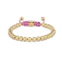 Shamballa Jewels 18K Yellow Gold Diamond 4mm Bead Bracelet