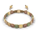Shamballa Jewels Yellow Gold Diamond & Sapphire 6mm Lock Bead Bracelet
