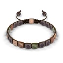 Shamballa Jewels Yellow & Black Gold Diamond Sapphire & Moonstone 6mm Lock Bead Bracelet