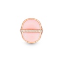 Amrita Round Ring In Pink Opal