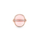 Amrita Small Round Ring In Pink Opal
