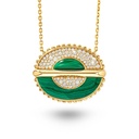 As Above So Below Necklace In Malachite And Diamonds