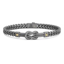 Bracciale Zancan In Titanio E Oro 18Kt Con Nodo