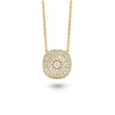 Daisy Cushion Necklace In Full Diamonds