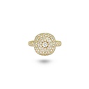 Daisy Cushion Ring In Full Diamonds