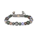 Shamballa Jewels Rose Gold Diamond Sapphire & Tanzanite Multisize Non-Braided Bead Bracelet