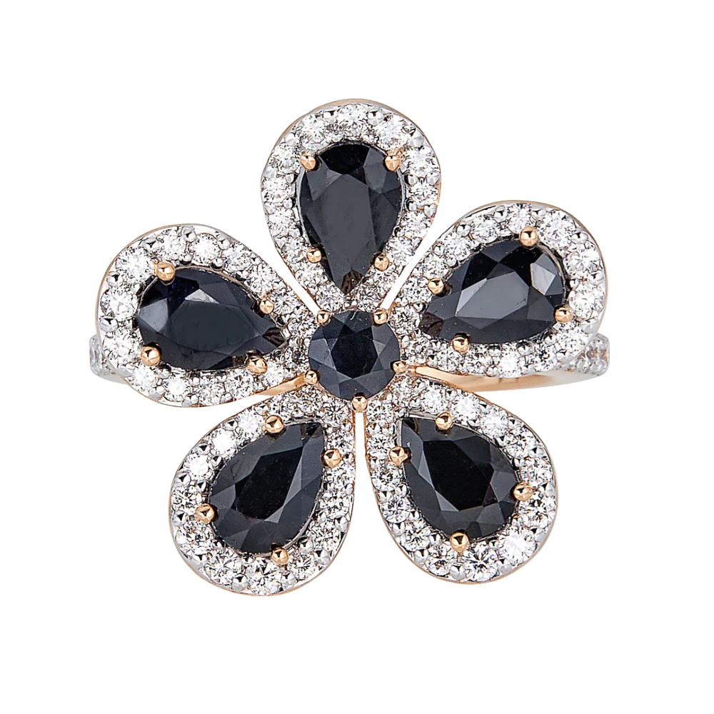 Rose Gold Classic Flower Ring