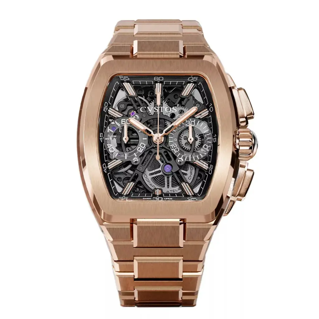Metropolitan Chrono Rose Gold/Black SQLT - 42mm