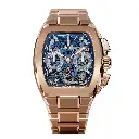 Metropolitan Chrono Rose Gold/Blue SQLT - 42mm 