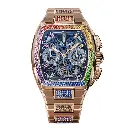 Metropolitan Chrono Rose Gold Blue SQLT / Rainbow - 42mm