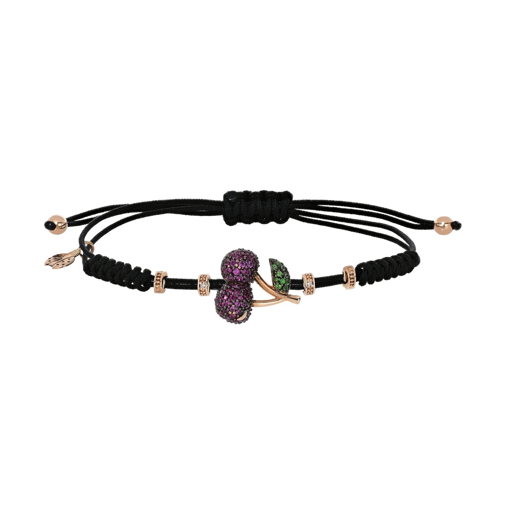 Rose Gold Cherry Bracelet