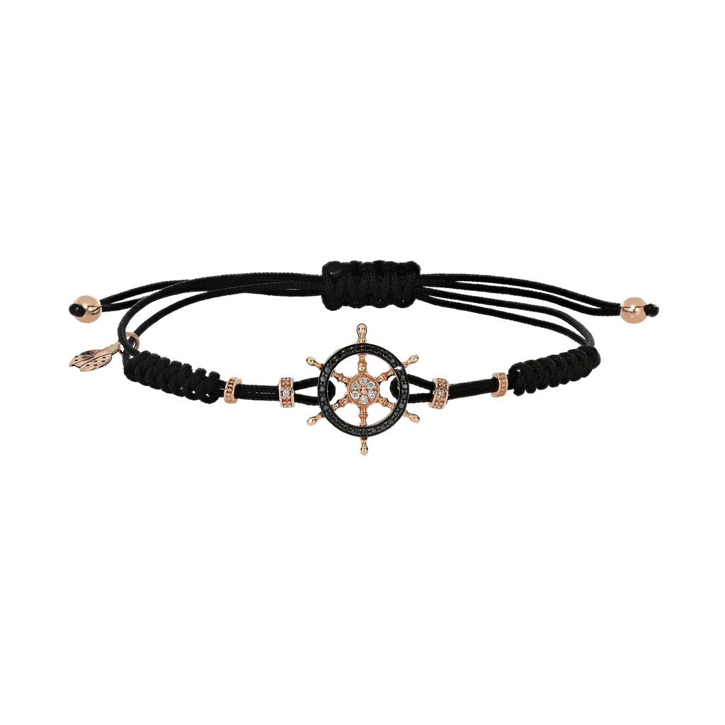 Rose Gold Ships Helm Bracelet