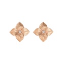 Rose Gold Oro Fiore Small Flower Earrings