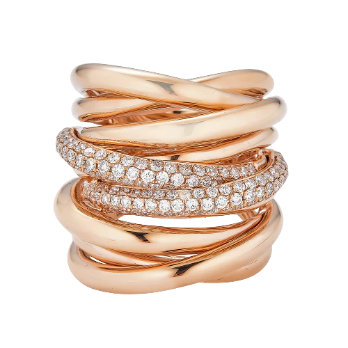 Rose Gold Oro Wave Ring