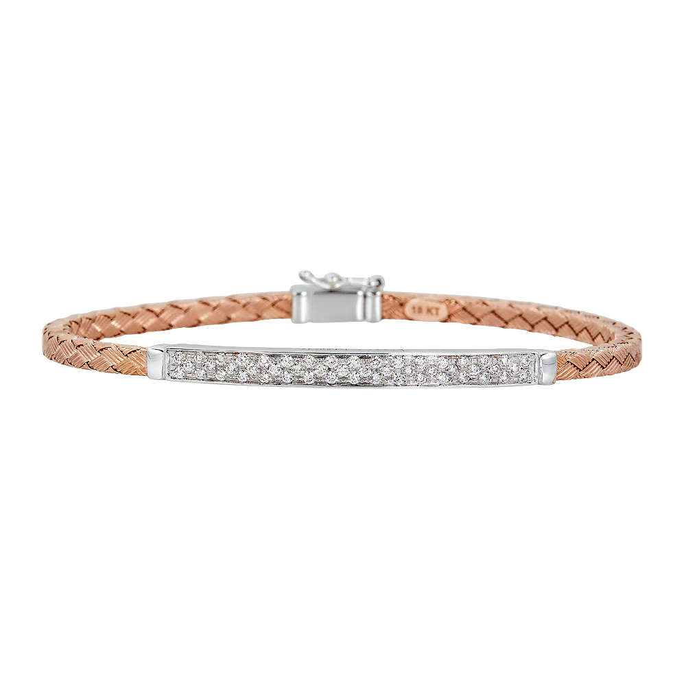 Rose Gold Oro Woven Bracelet