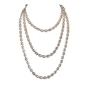 Rose Gold Pietra Emerald Cut Chain Necklace