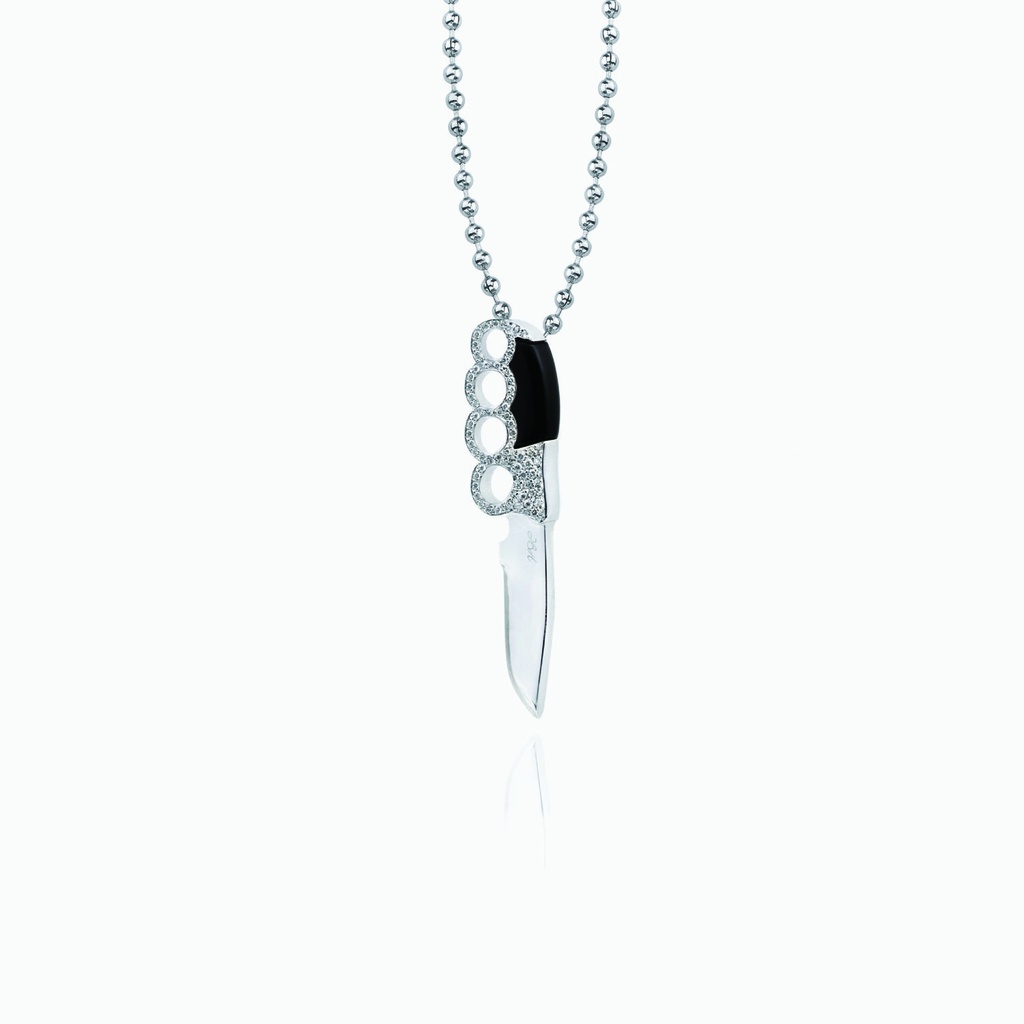 The Brass Knuckle Knife Pendant