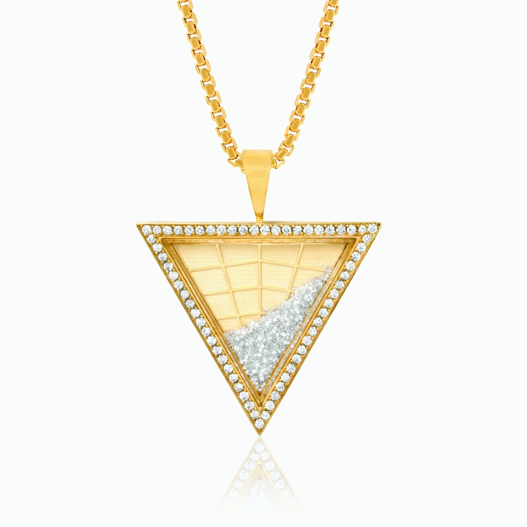 The Floating Diamond Pyramid Pendant