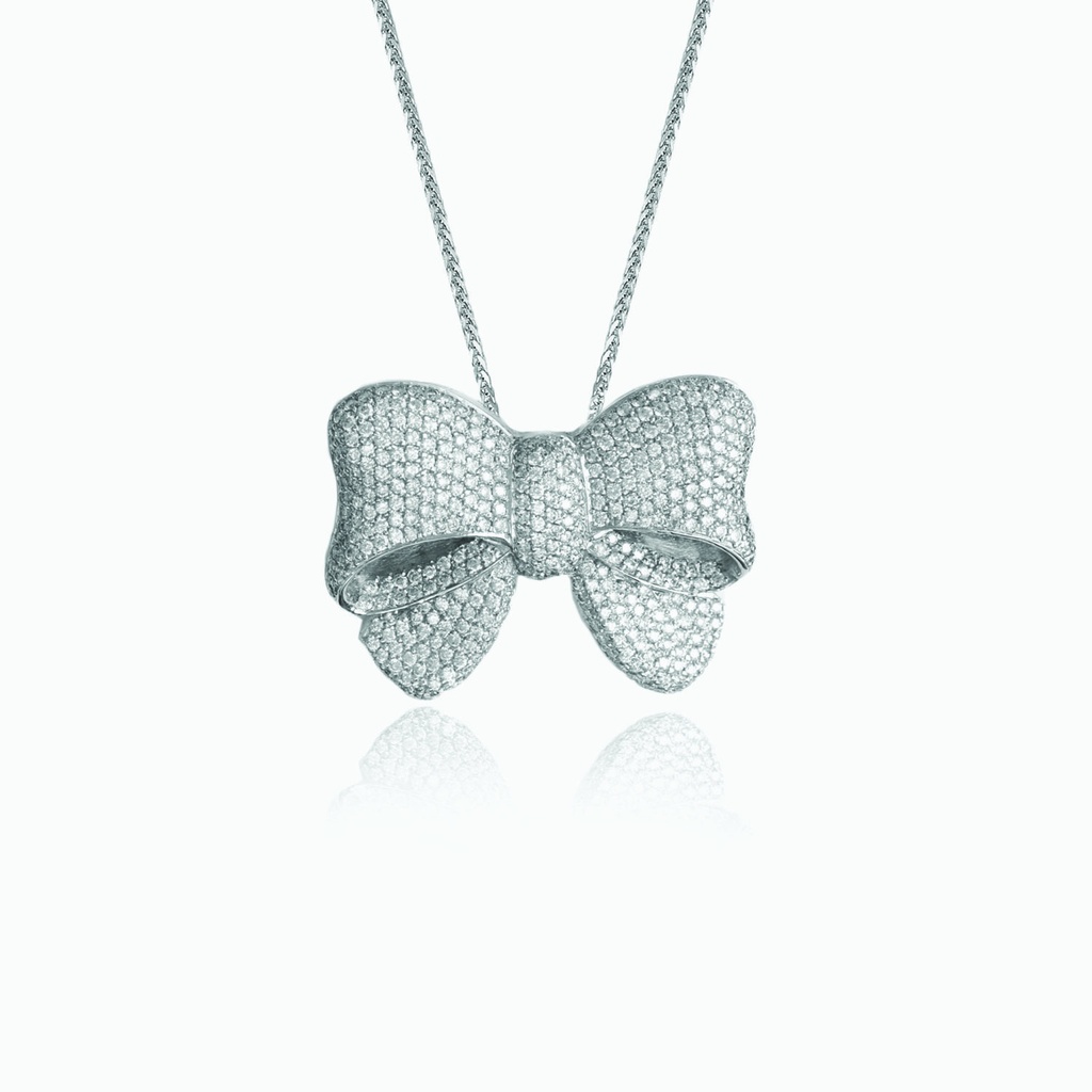 The Large White Bow Pendant