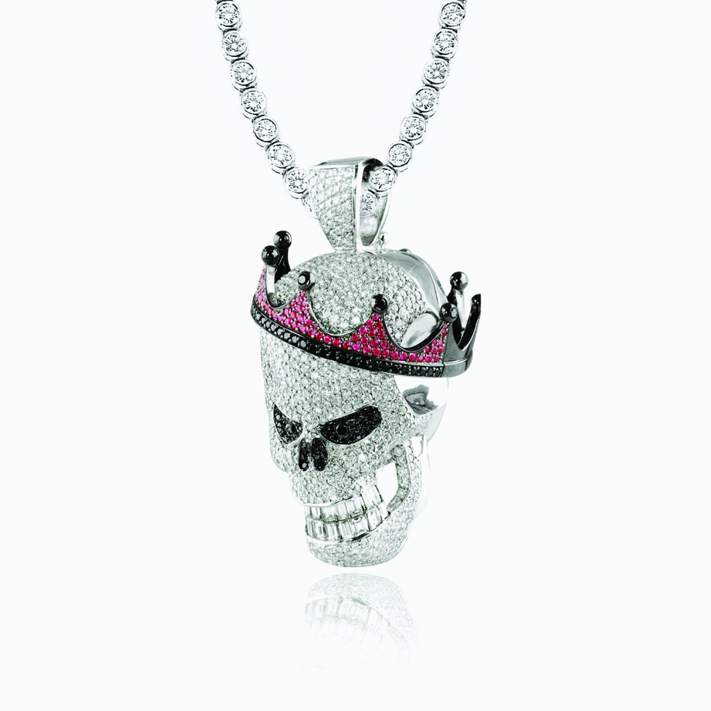 The Skull With Crown Pendant