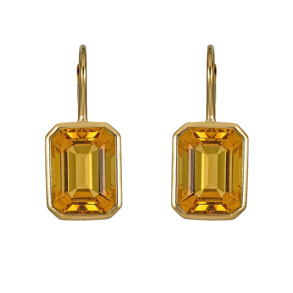 Rose Gold Pietra Single Drop Earrings