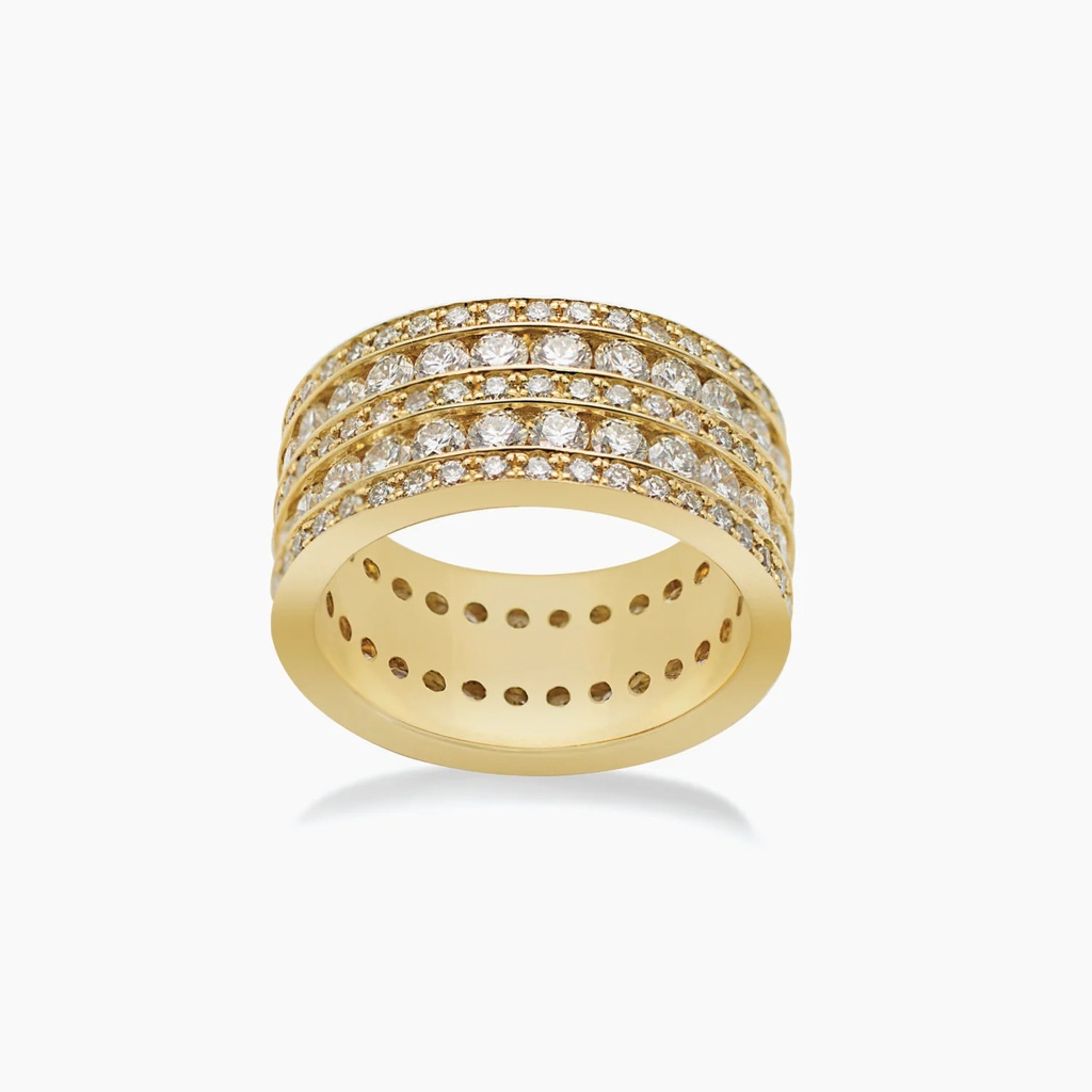 The 5 Row Eternity Band