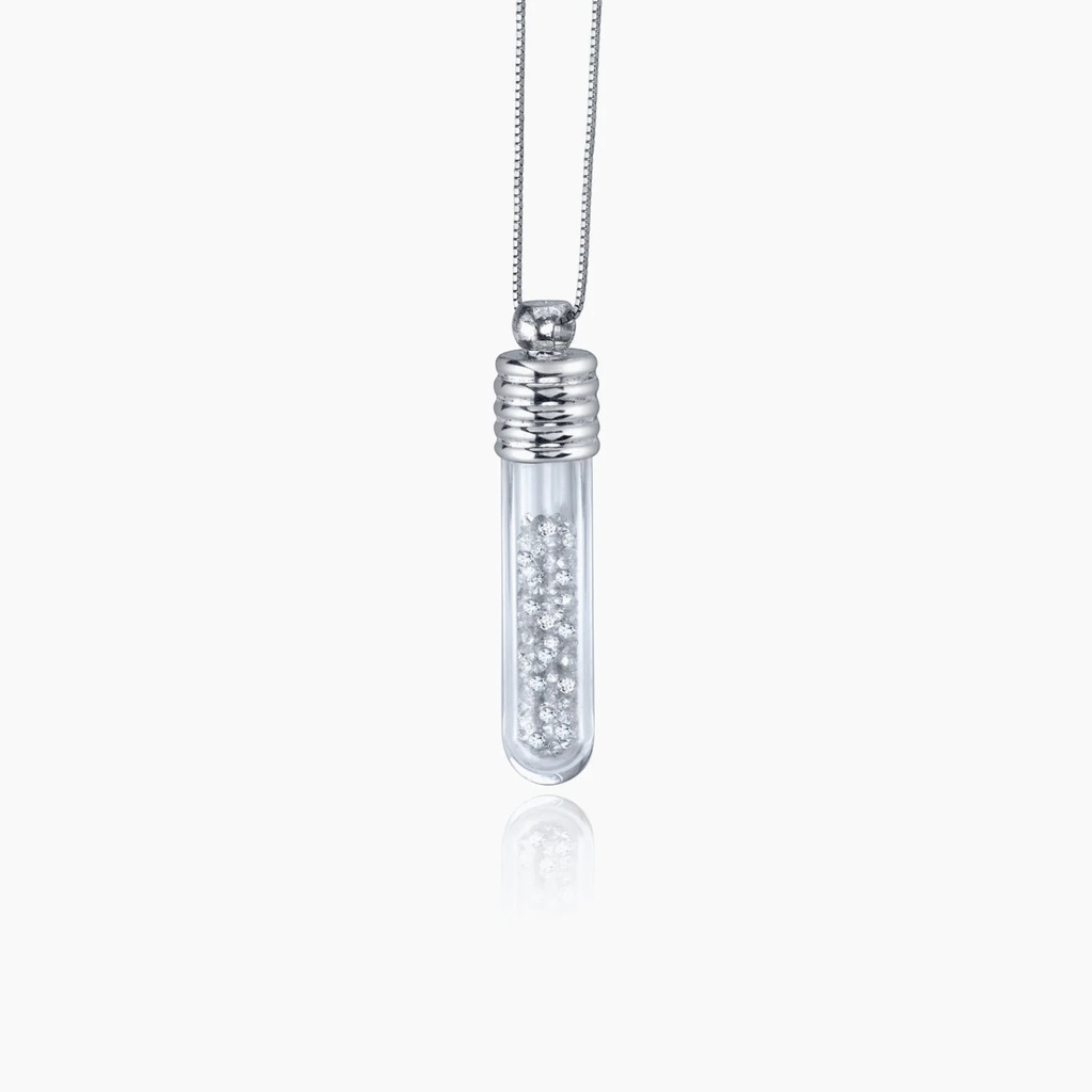 The Addicted Collection – White Diamond Vial Pendant